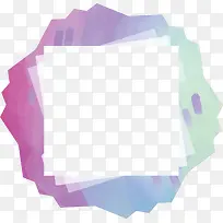 幻彩几何抽象边框-空若网 幻彩几何抽象边框-空若网