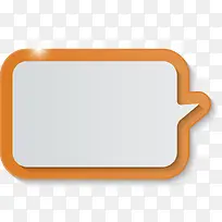 矢量橙色矩形对话框-空若网 矢量橙色矩形对话框-空若网