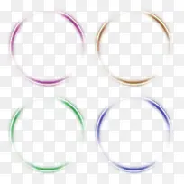 多彩简约光圈效果元素-空若网 多彩简约光圈效果元素-空若网