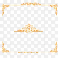 橙色边框素材-空若网 橙色边框素材-空若网