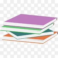 手绘多彩书本-空若网 手绘多彩书本-空若网