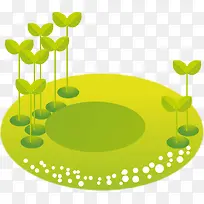 卡通绿地矢量-空若网 卡通绿地矢量-空若网