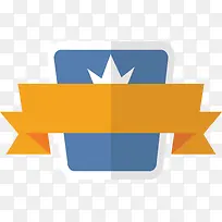 蓝色矩形小皇冠标签-空若网 蓝色矩形小皇冠标签-空若网