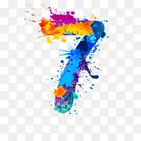 炫彩数字png免扣素材-空若网 炫彩数字png免扣素材-空若网