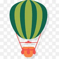 卡通扁平化漂浮热气球-空若网 卡通扁平化漂浮热气球-空若网
