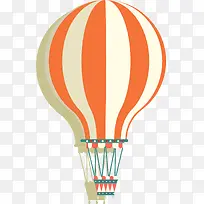 橙色卡通热气球-空若网 橙色卡通热气球-空若网