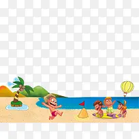 手绘海滩-空若网 手绘海滩-空若网