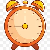 橙黄色的日用闹钟-空若网 橙黄色的日用闹钟-空若网
