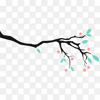 黑色简约树枝-空若网 黑色简约树枝-空若网