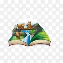 卡通书上的童话免抠素材-空若网 卡通书上的童话免抠素材-空若网