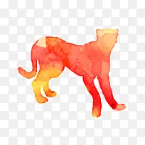 水彩泼墨动物剪影免抠素材-空若网 水彩泼墨动物剪影免抠素材-空若网