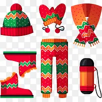 6款彩色花纹服装配饰AI格式-空若网 6款彩色花纹服装配饰AI格式-空若网