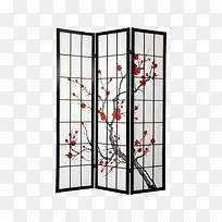 和风屏风插画-空若网 和风屏风插画-空若网