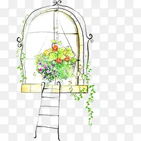 手绘窗户-空若网 手绘窗户-空若网