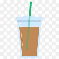 吸管杯装矢量咖啡-空若网 吸管杯装矢量咖啡-空若网