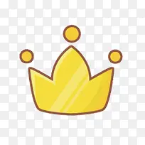 矢量卡通黄色皇冠-空若网 矢量卡通黄色皇冠-空若网