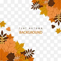 扁平化树叶背景矢量-空若网 扁平化树叶背景矢量-空若网