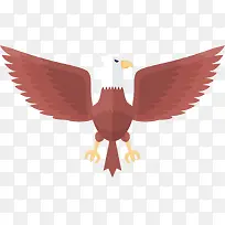 矢量图张开翅膀的老鹰-空若网 矢量图张开翅膀的老鹰-空若网