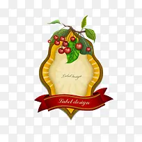 卡通樱桃树枝装饰-空若网 卡通樱桃树枝装饰-空若网