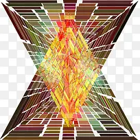 黄色闪耀三角形-空若网 黄色闪耀三角形-空若网