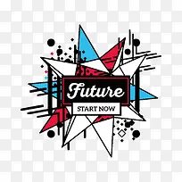 矢量水墨和三角形-空若网 矢量水墨和三角形-空若网