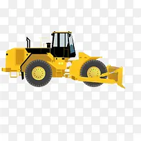 扁平化推土机PNG下载-空若网 扁平化推土机PNG下载-空若网