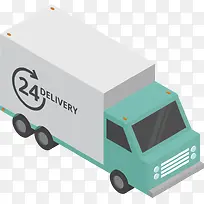 24小时运输的灰色卡车-空若网 24小时运输的灰色卡车-空若网