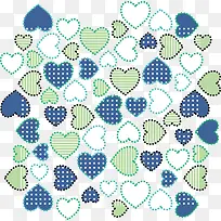 矢量彩色爱心背景素材-空若网 矢量彩色爱心背景素材-空若网