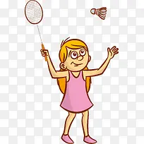 羽毛球插画-空若网 羽毛球插画-空若网