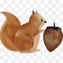 手绘松鼠PNG下载-空若网 手绘松鼠PNG下载-空若网