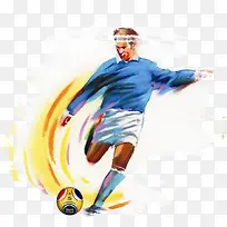 卡通手绘足球男孩-空若网 卡通手绘足球男孩-空若网