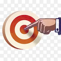 手指向圆环的中心PNG-空若网 手指向圆环的中心PNG-空若网