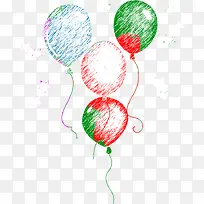 创意海报涂鸦多彩热气球-空若网 创意海报涂鸦多彩热气球-空若网