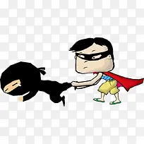 卡通手绘蒙面人捉贼-空若网 卡通手绘蒙面人捉贼-空若网