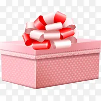 红色白色丝带花礼盒-空若网 红色白色丝带花礼盒-空若网
