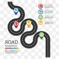 矢量公路和定位标识-空若网 矢量公路和定位标识-空若网