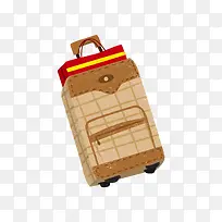 卡通手绘旅行箱行李-空若网 卡通手绘旅行箱行李-空若网