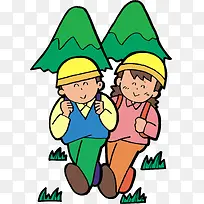 春游png矢量元素-空若网 春游png矢量元素-空若网