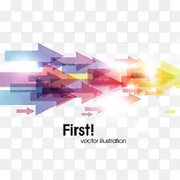 绚丽箭头矢量素材-空若网 绚丽箭头矢量素材-空若网