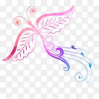 彩色炫彩蝴蝶免抠图-空若网 彩色炫彩蝴蝶免抠图-空若网