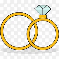 钻戒定情矢量爱情图标-空若网 钻戒定情矢量爱情图标-空若网