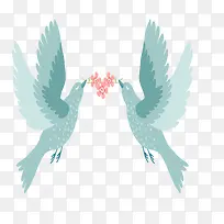 爱情的鸽子装饰素材图案-空若网 爱情的鸽子装饰素材图案-空若网