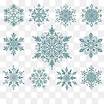 圣诞节雪花装饰素材-空若网 圣诞节雪花装饰素材-空若网