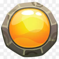 卡通游戏图标金黄色按钮设计素材-空若网 卡通游戏图标金黄色按钮设计素材-空若网