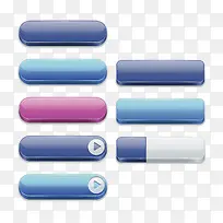 立体条形圆角按钮图案-空若网 立体条形圆角按钮图案-空若网