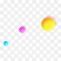 彩色卡通花纹圆球-空若网 彩色卡通花纹圆球-空若网