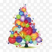 矢量创意彩色树-空若网 矢量创意彩色树-空若网