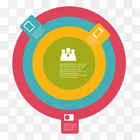 圆形同心圆多彩矢量-空若网 圆形同心圆多彩矢量-空若网