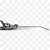 海岸边灰色木地板躺椅png-空若网 海岸边灰色木地板躺椅png-空若网