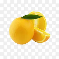 橙色香甜水果带叶子切碎的奉节脐-空若网 橙色香甜水果带叶子切碎的奉节脐-空若网